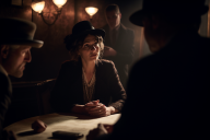 Comédien jouant un suspect interrogé par une équipe de détectives | © MadCityZen